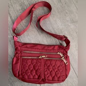 Red crossbody bag